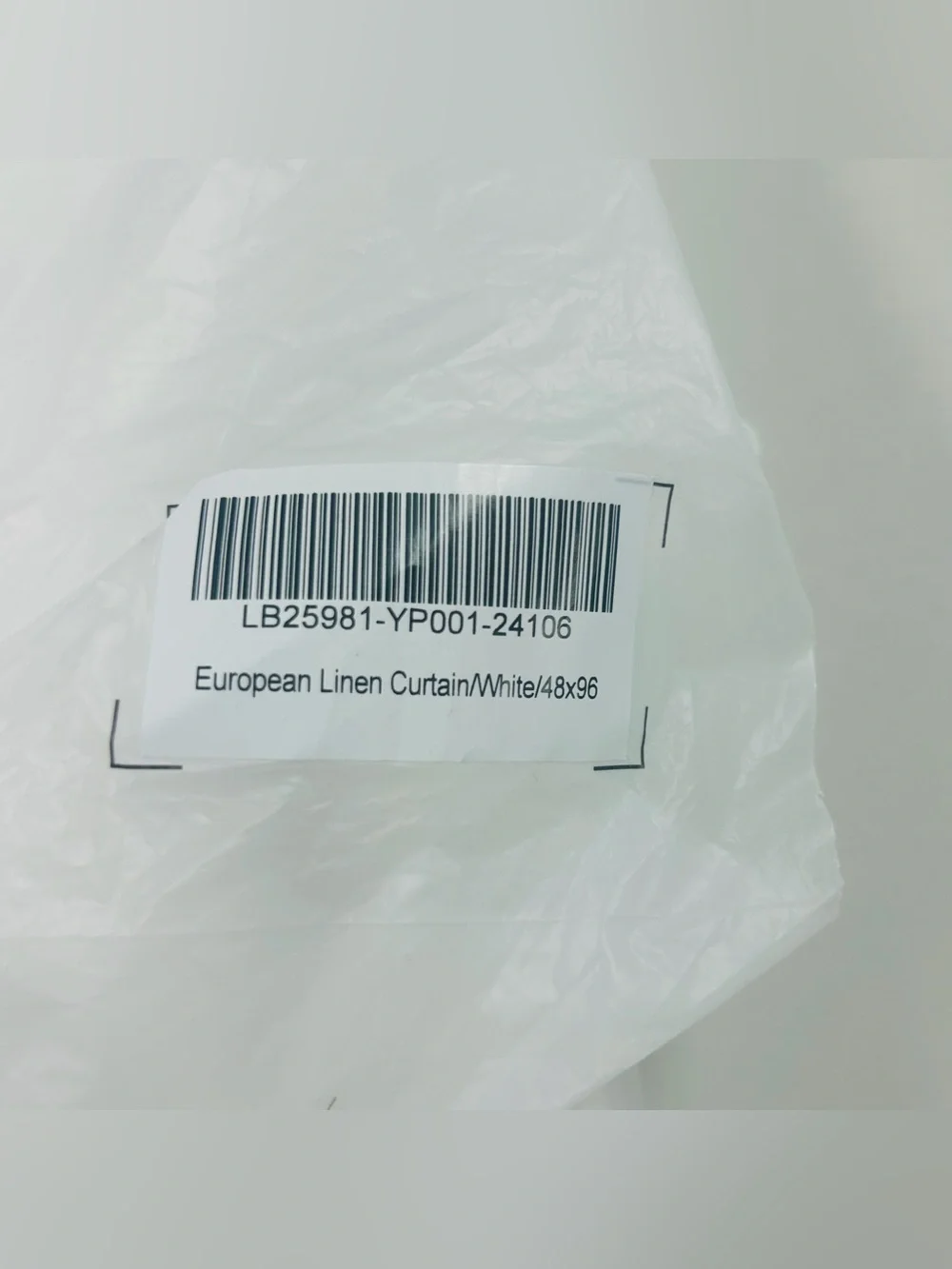 NWT QUINCE Set Of 2 48x96 European Linen Curtains Light Filtering White 8730